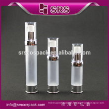 SRS plastic airless serum bottle , luxury frost 15ml 20ml 30ml airless bottle for skin care